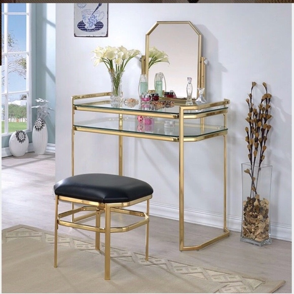 COLLEEN VANITY SET W/ STOOL,All Products : American Fashion Style Bags On Sale